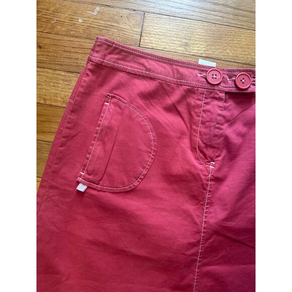 Anthropologie Sitwell Red Skirt – Size 8 - Picture 2 of 5